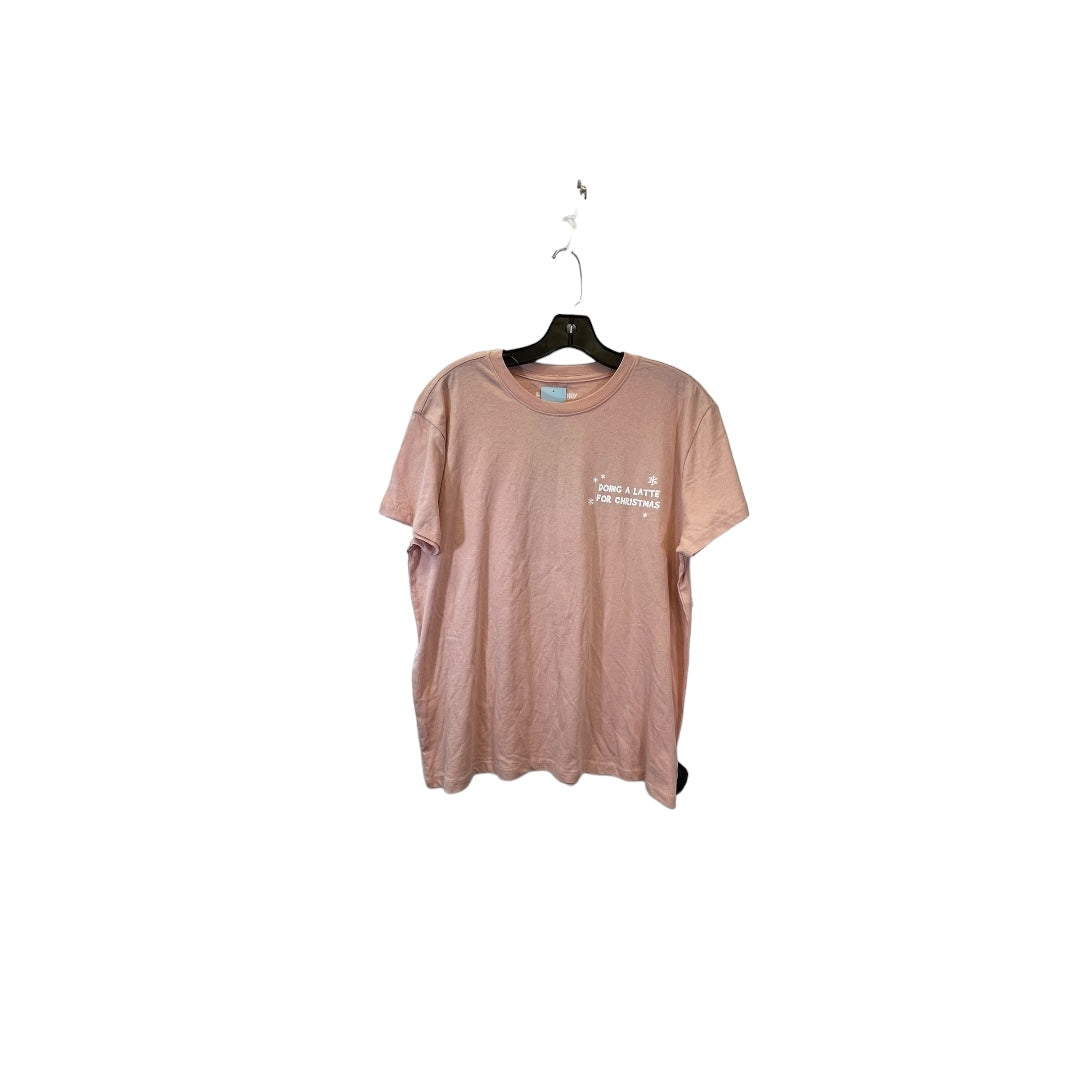 Top Short Sleeve Basic By Clothes Mentor  Size: L