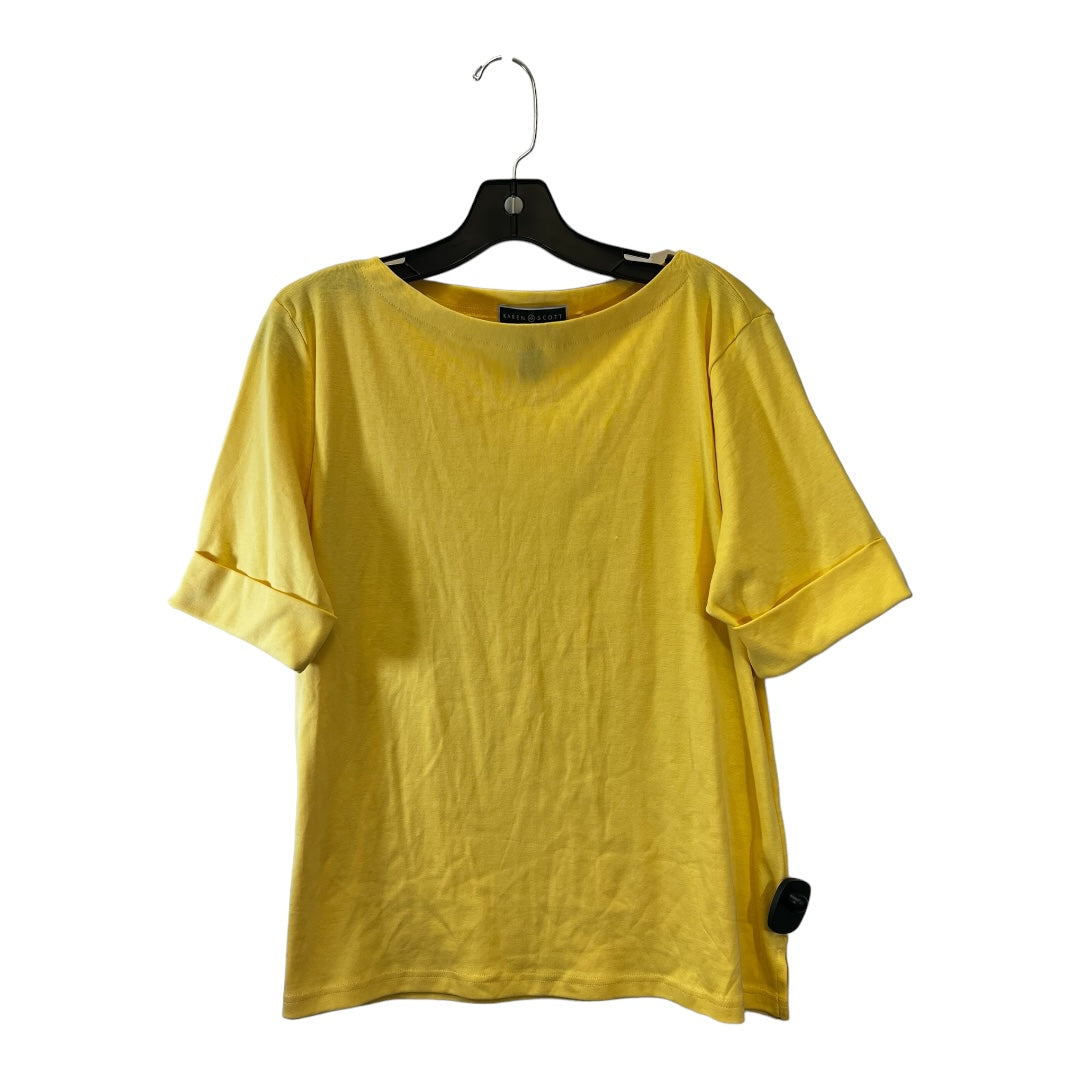 Top Short Sleeve Basic By Karen Scott  Size: Petite   Xl