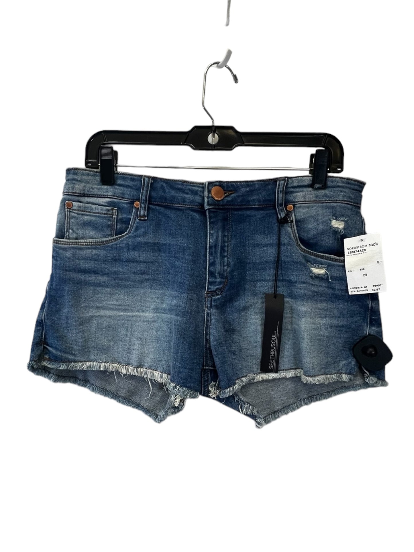 Blue Denim Shorts Cmc, Size 6