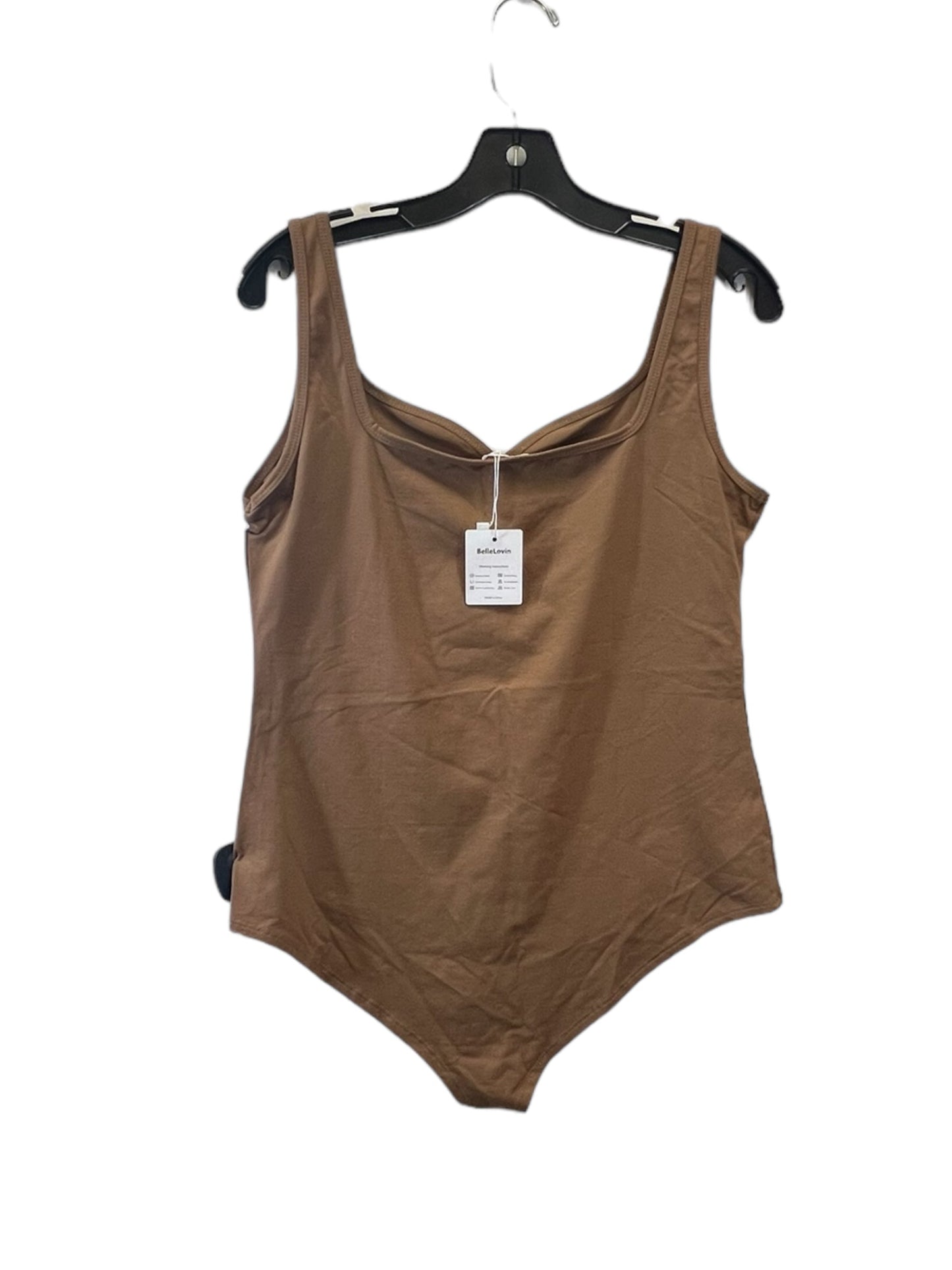 Bodysuit By Clothes Mentor In Brown, Size: Xl