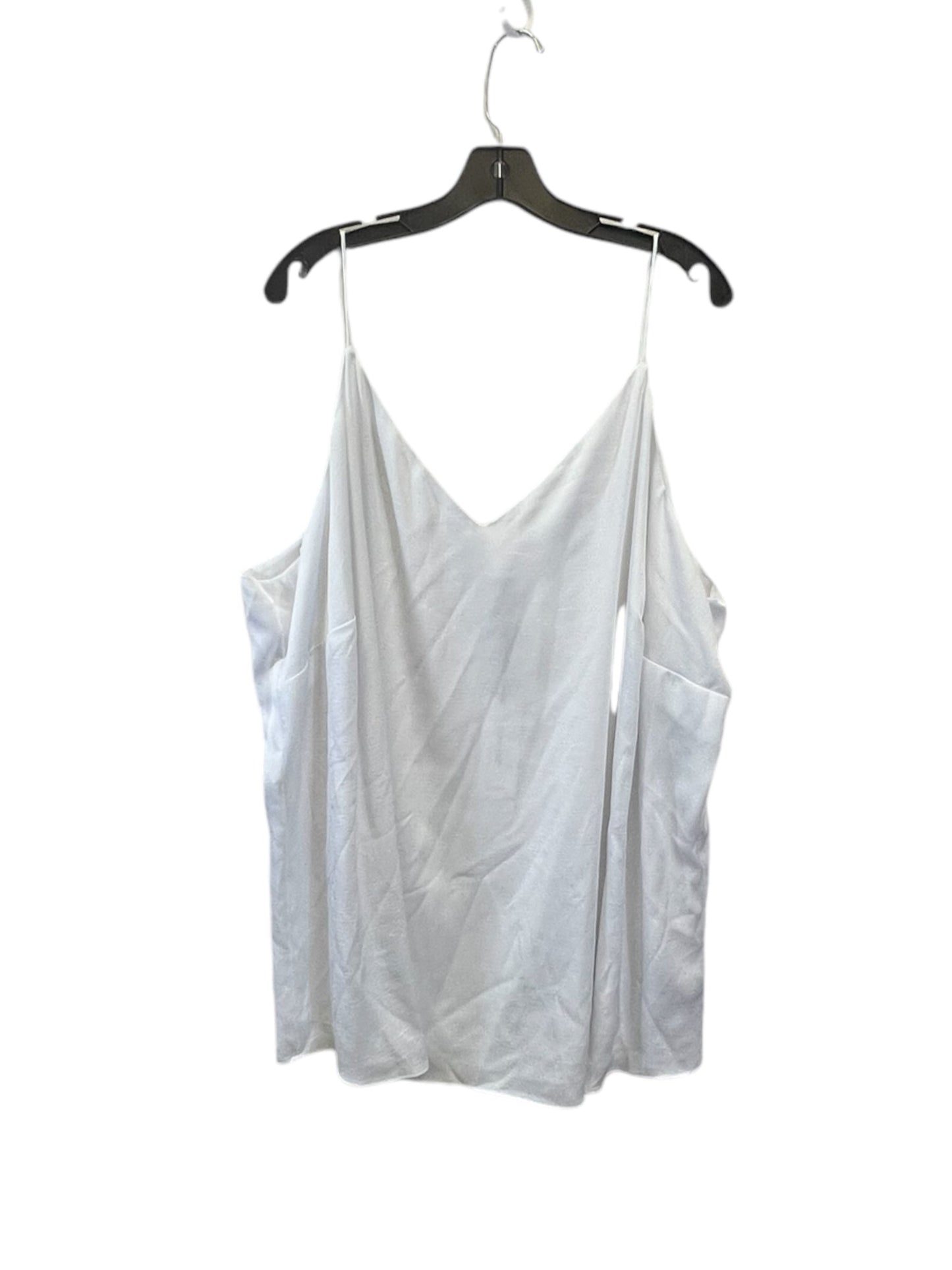 Top Short Sleeve By Calvin Klein In White, Size: 3x