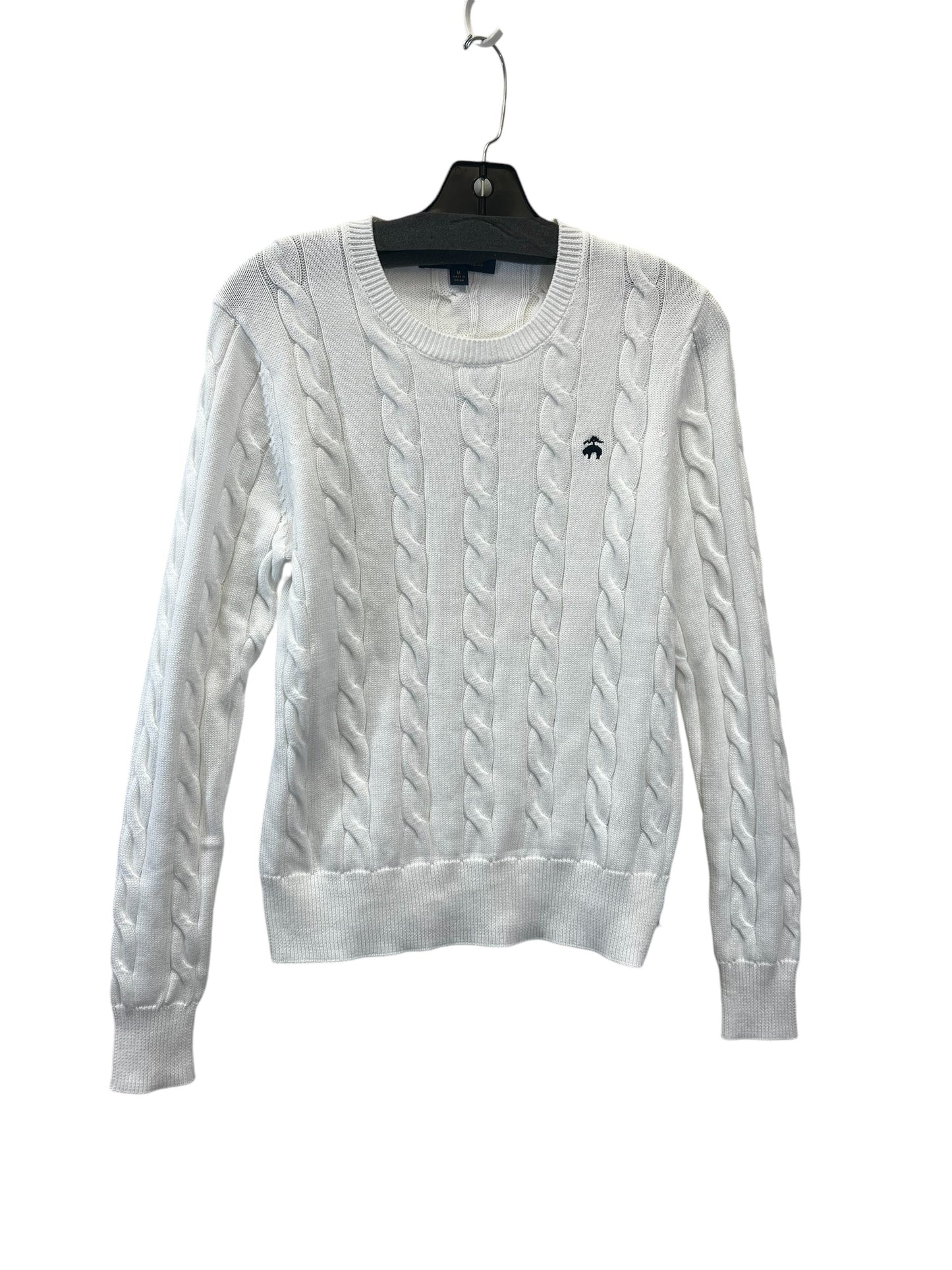 Sweater By Brooks Brothers In White, Size: M