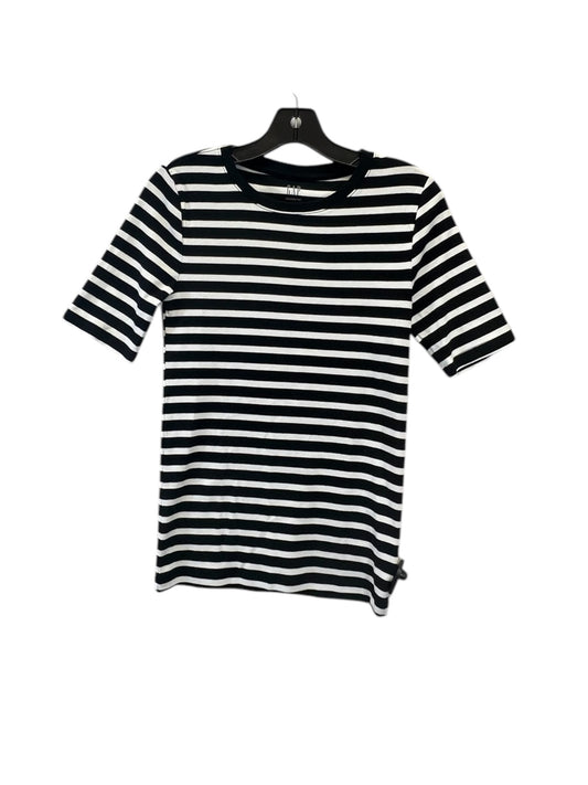 Top Short Sleeve Basic By Gap In Black & White, Size: S