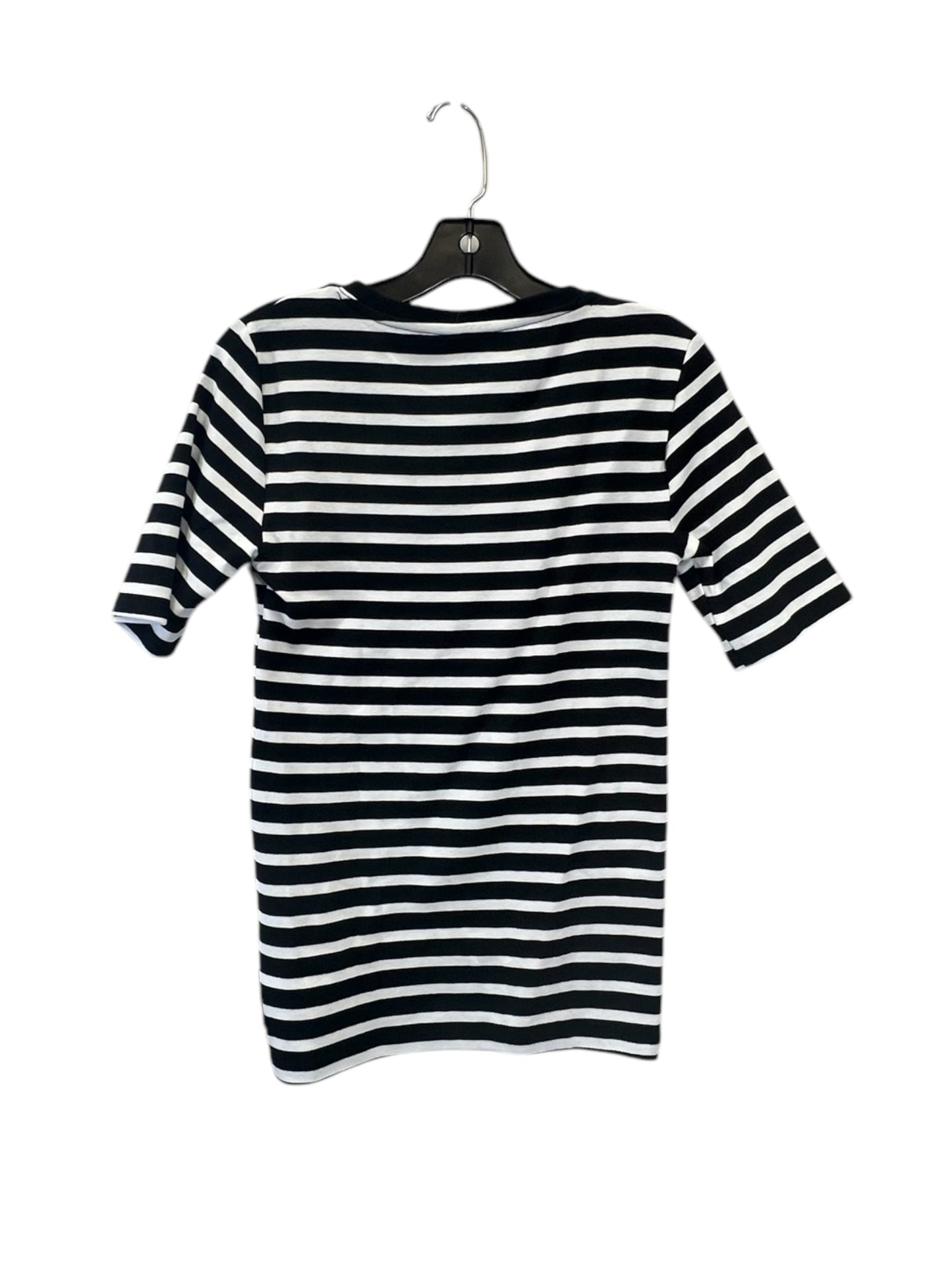 Top Short Sleeve Basic By Gap In Black & White, Size: S