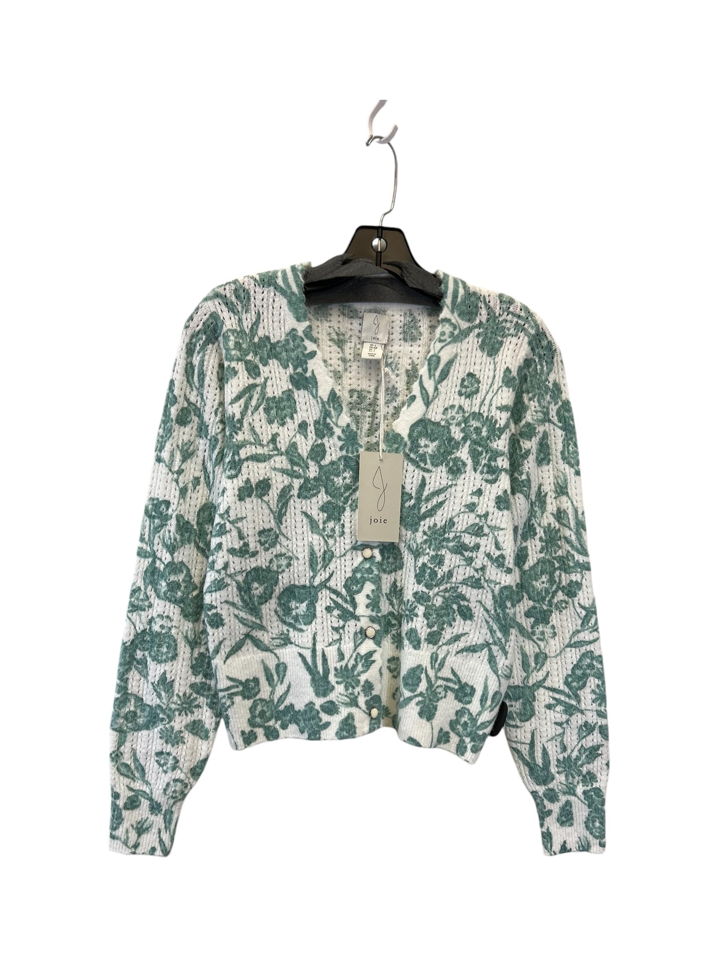 Sweater Designer By Joie In Green & White, Size: S