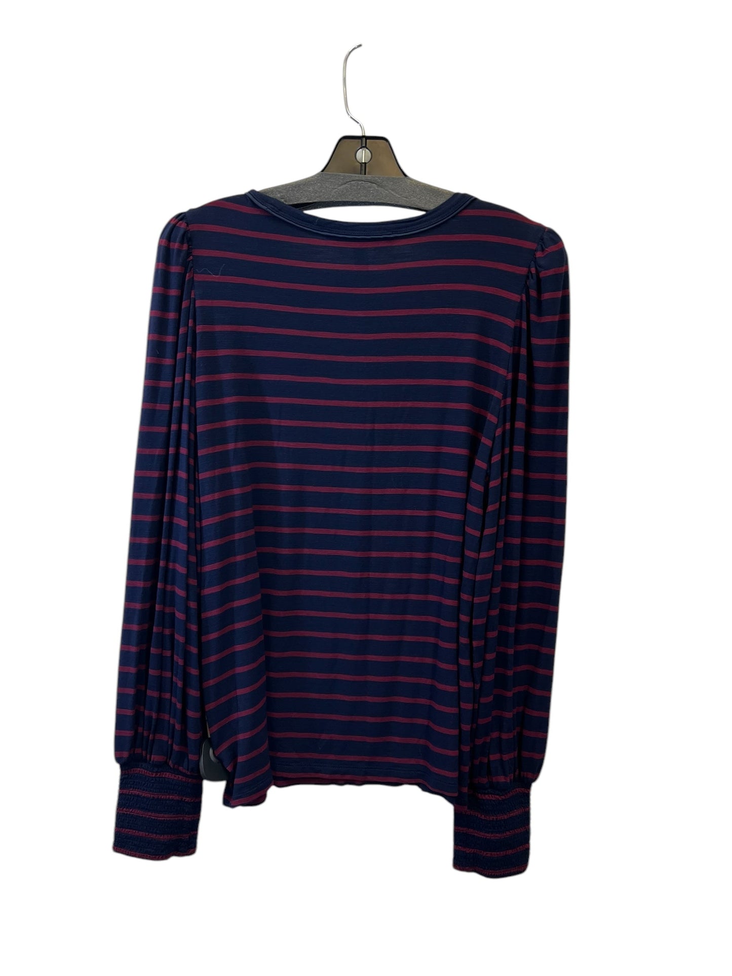 Top Long Sleeve By White House Black Market In Blue & Purple, Size: L