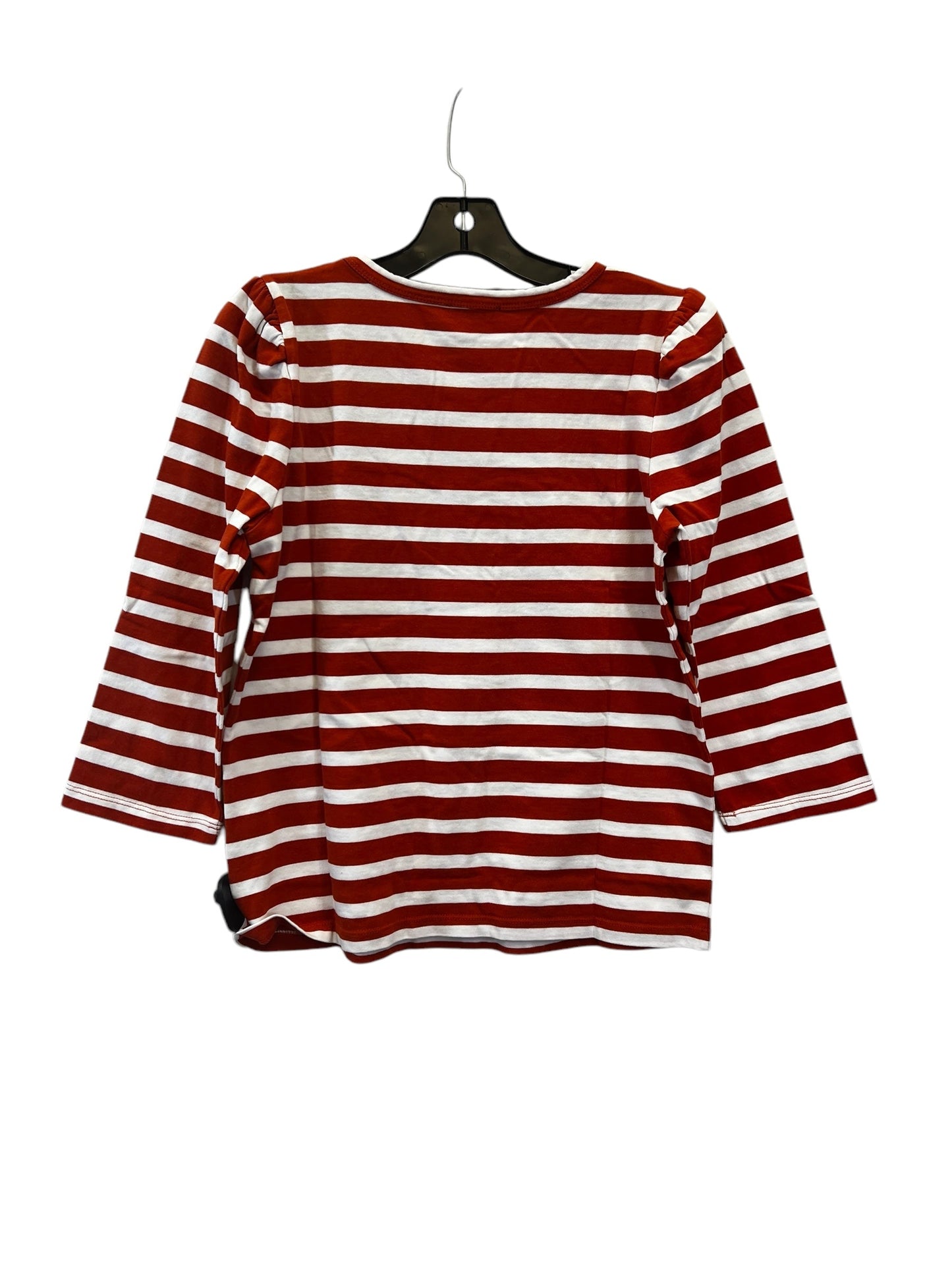 Top 3/4 Sleeve By J. Crew In Striped Pattern, Size: S