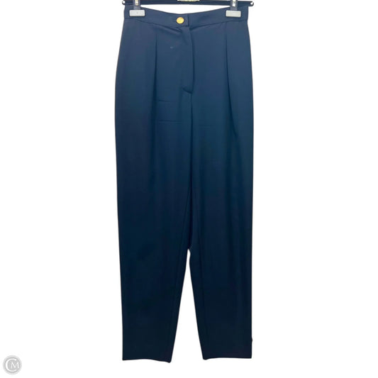 Pants Luxury Designer By Chanel In Navy, Size: 6