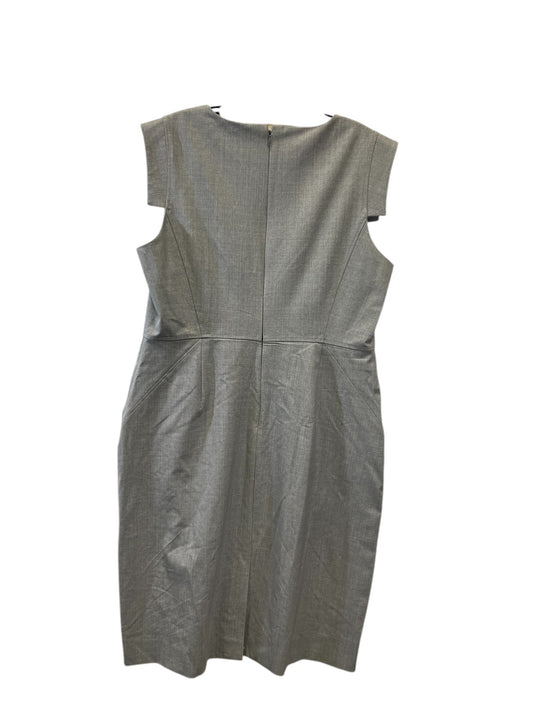 Dress Casual Midi By J. Crew In Grey, Size: Xl