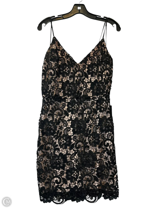Dress Party Midi By Express In Black & Tan, Size: M