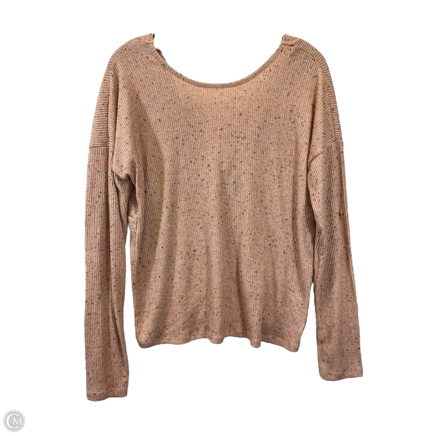 Top Long Sleeve By Hippie Rose In Peach, Size: L