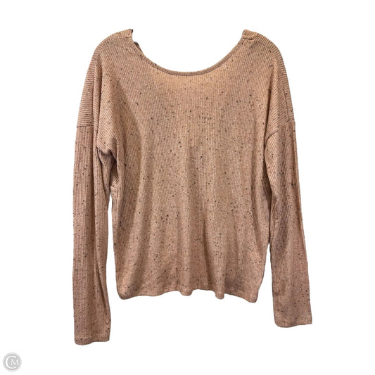 Top Long Sleeve By Hippie Rose In Peach, Size: L