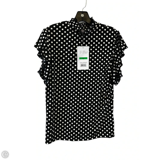 Top Short Sleeve By By Design In Polkadot Pattern, Size: L