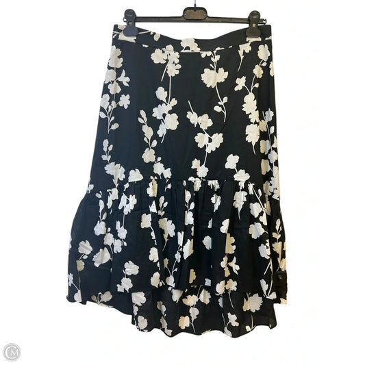Skirt Maxi By Ann Taylor In Black & White, Size: Mp