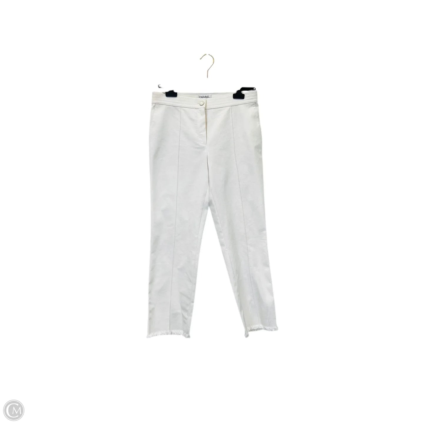 FLASH 25% off - Pants Luxury Designer By Chanel In White, Size: 8