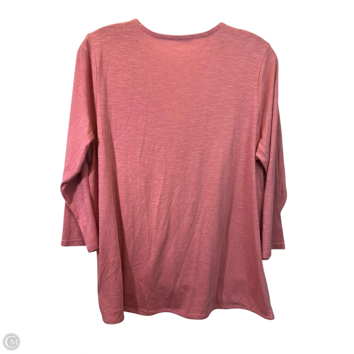 Top 3/4 Sleeve Basic By Pure Jill In Peach, Size: Mp
