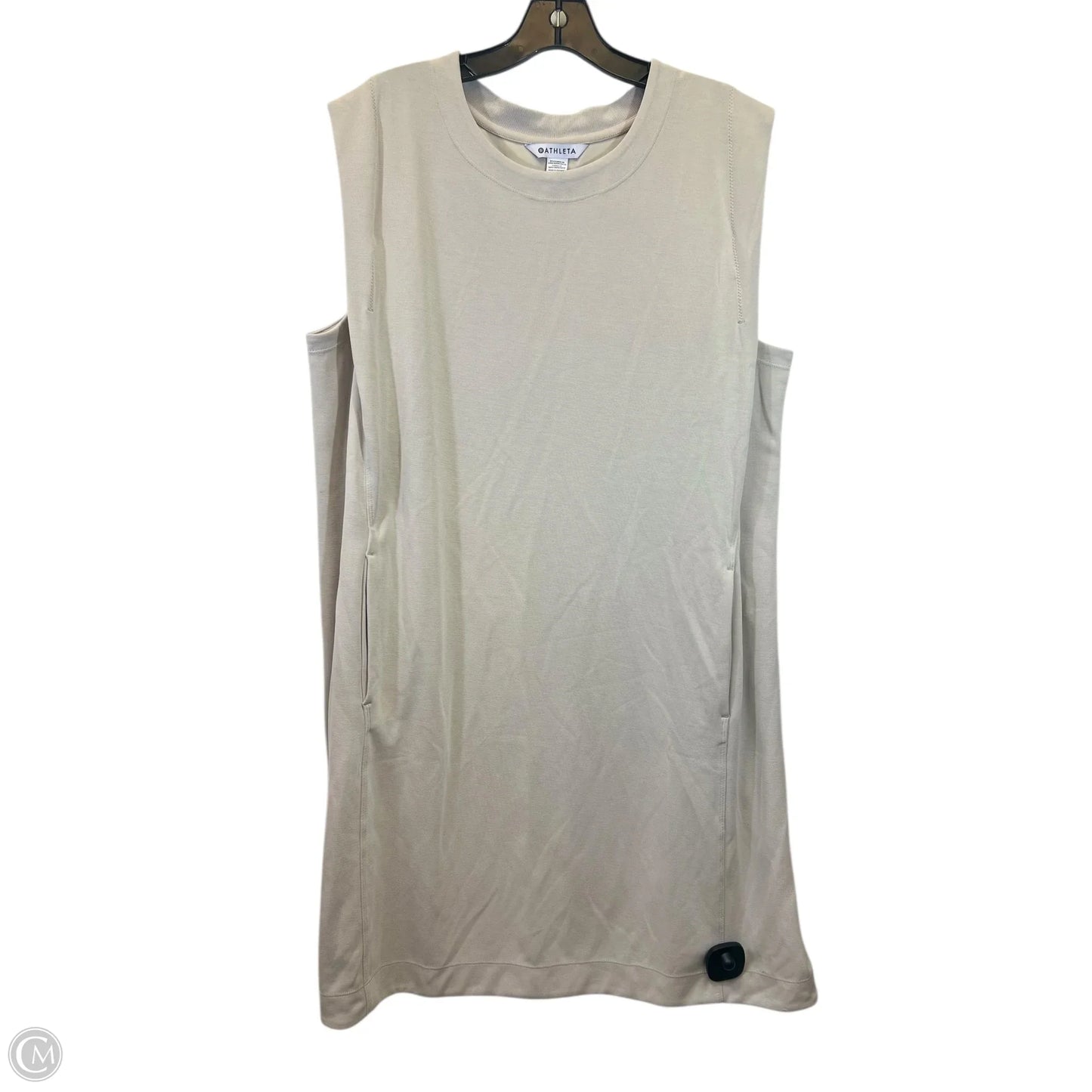 Athletic Dress By Athleta In Tan, Size: 1x