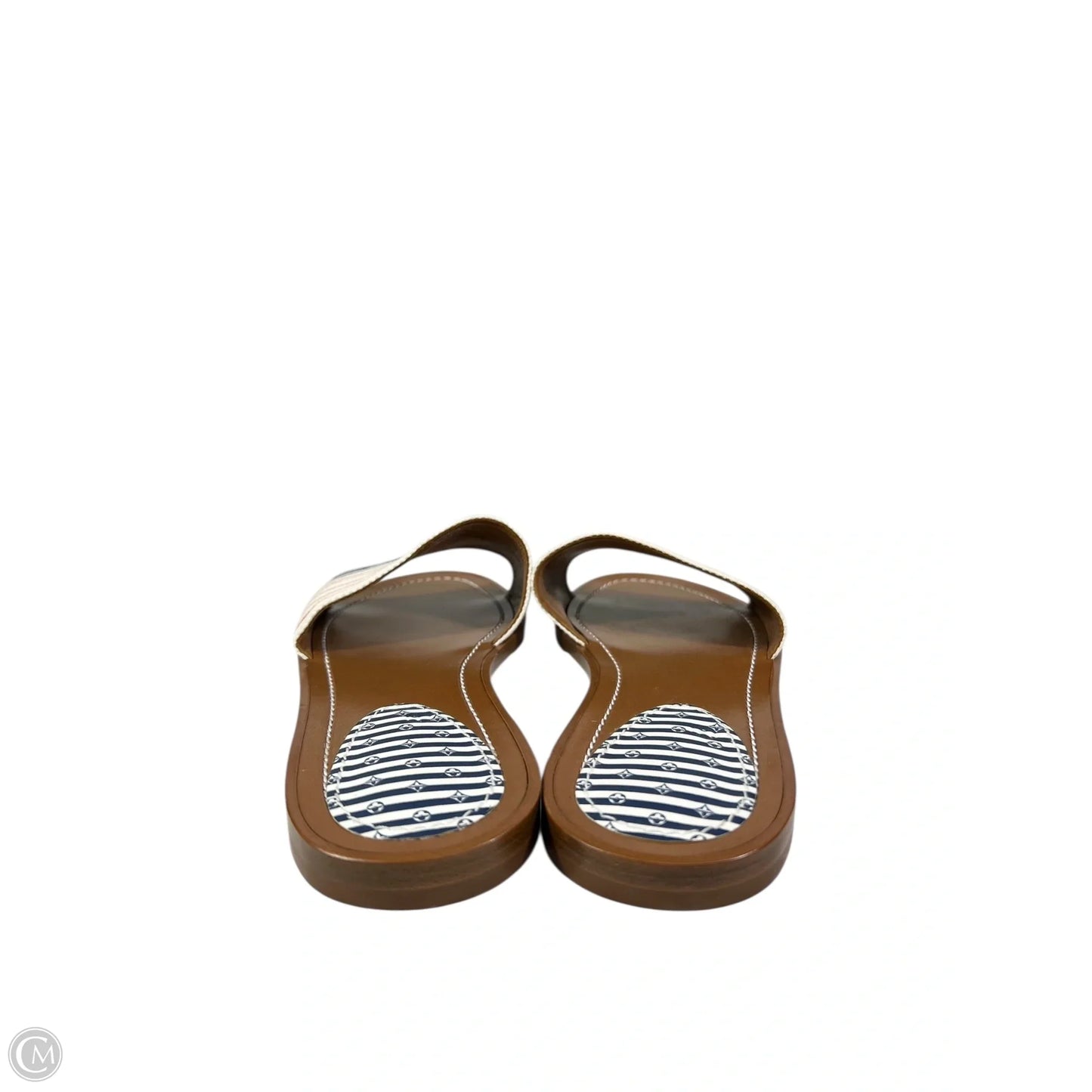 Sandals Luxury Designer By Louis Vuitton In Blue & Red & White, Size: 7