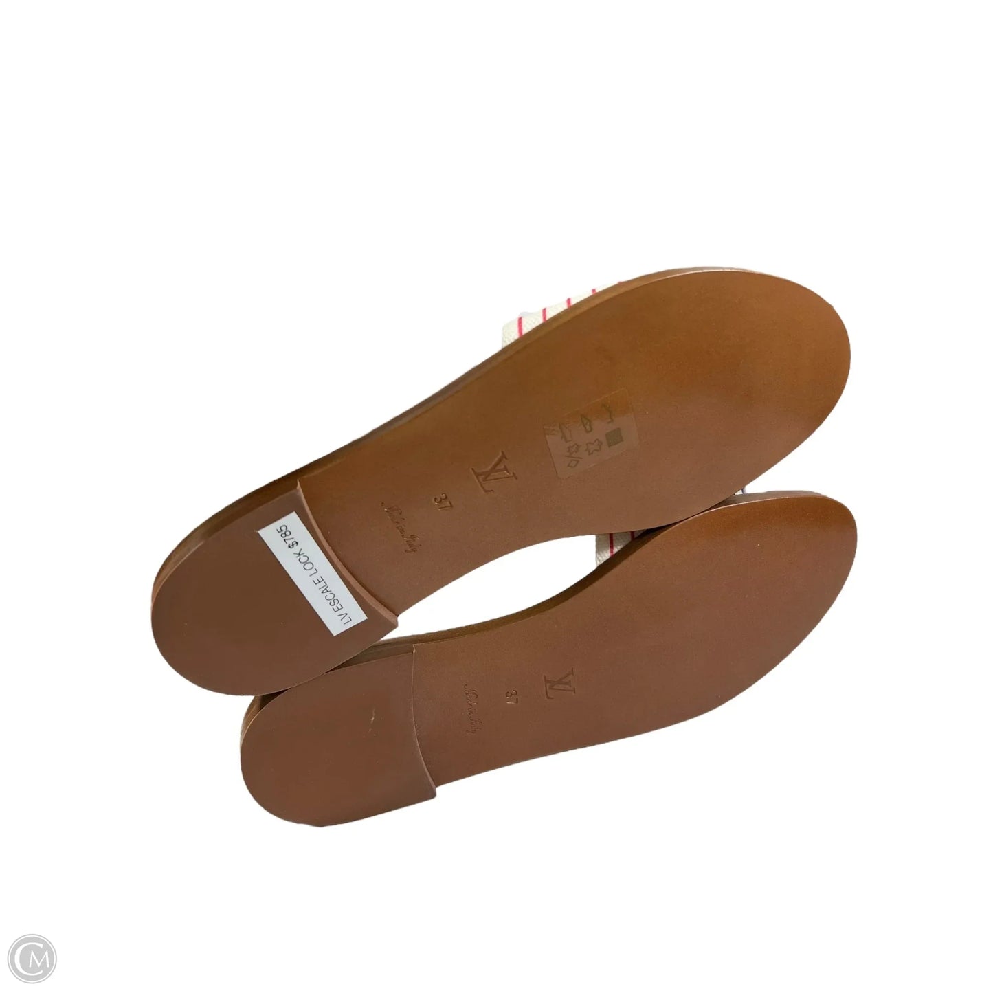 Sandals Luxury Designer By Louis Vuitton In Blue & Red & White, Size: 7