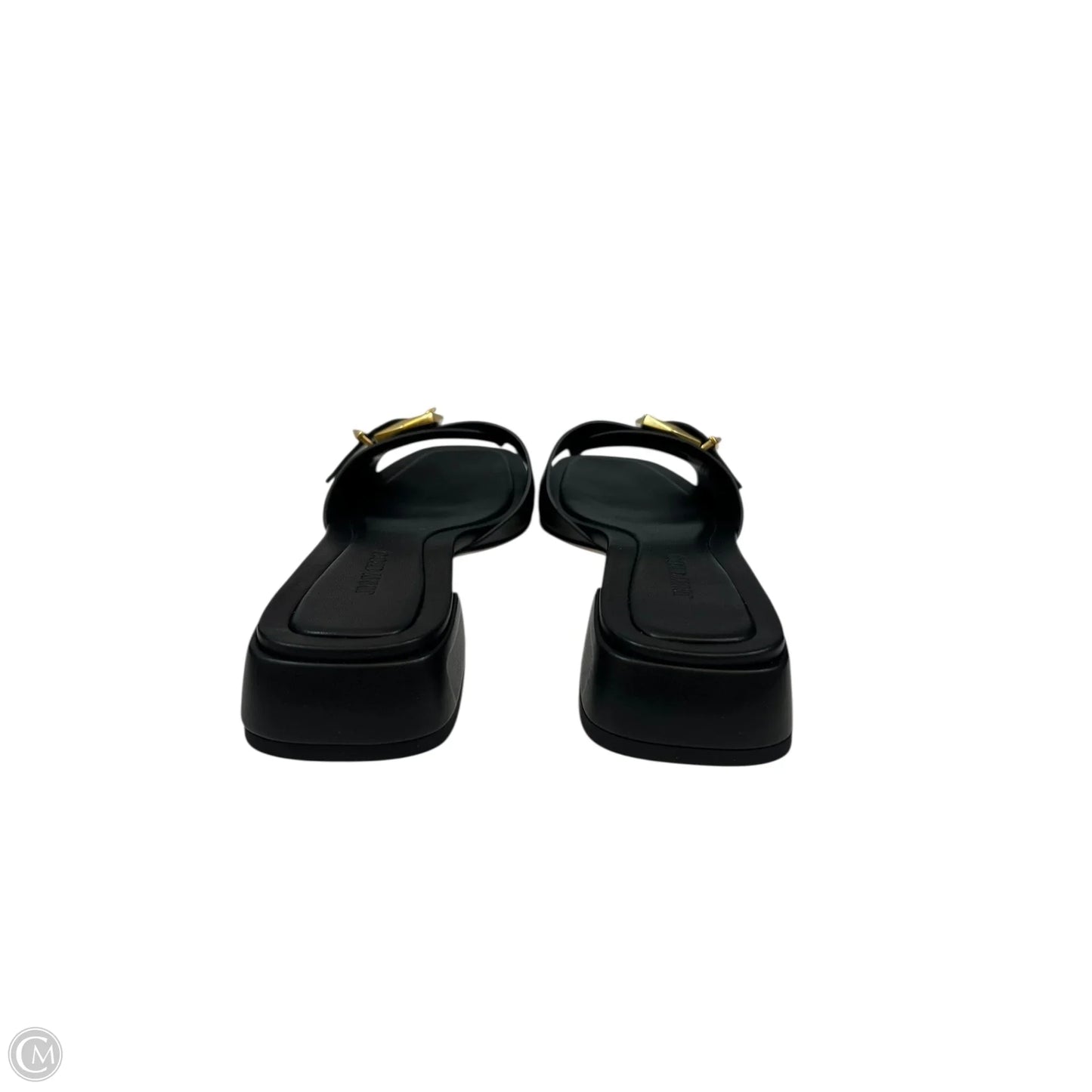 Sandals Luxury Designer By Jimmy Choo In Black, Size: 9.5