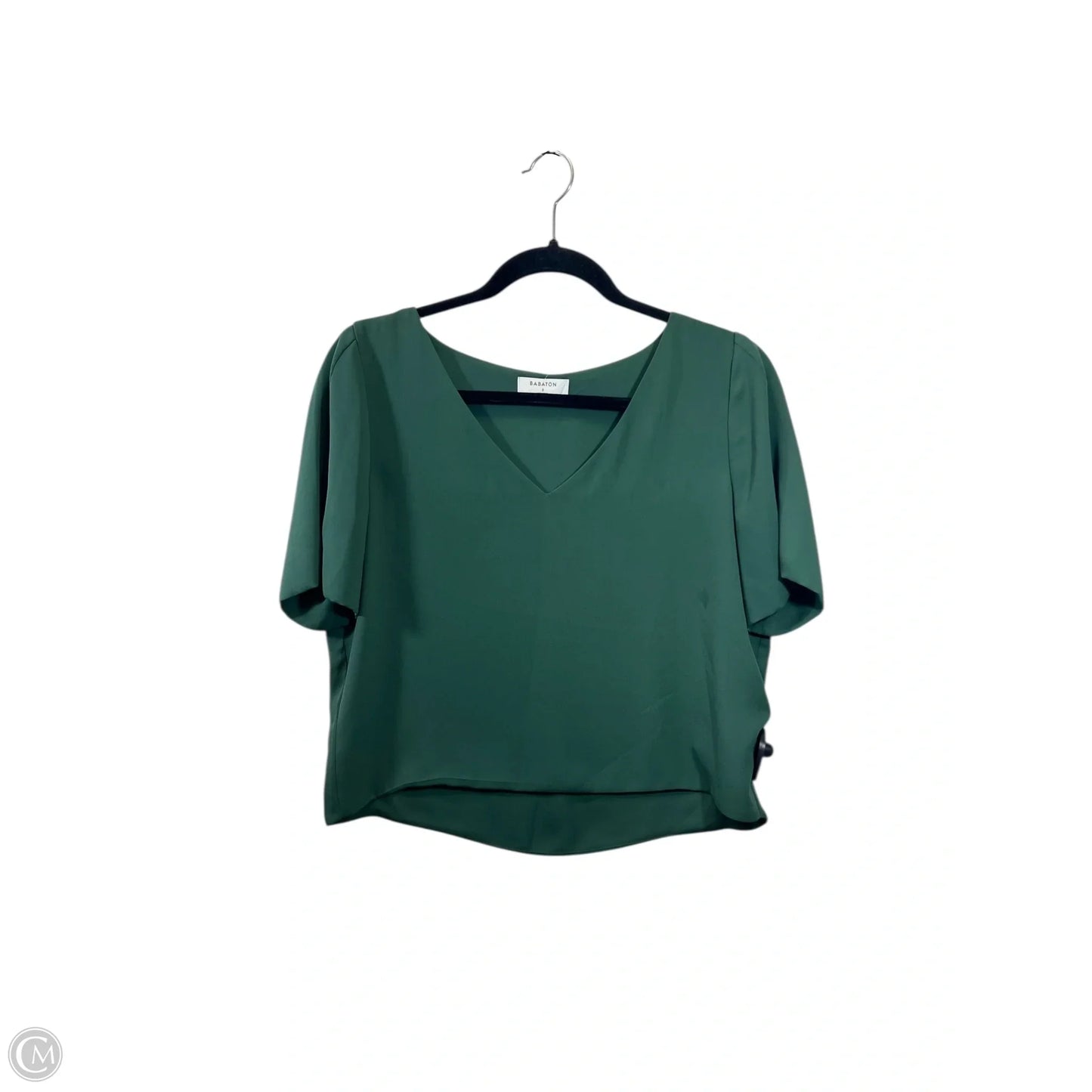 Top Short Sleeve Designer By Babaton In Green, Size: S