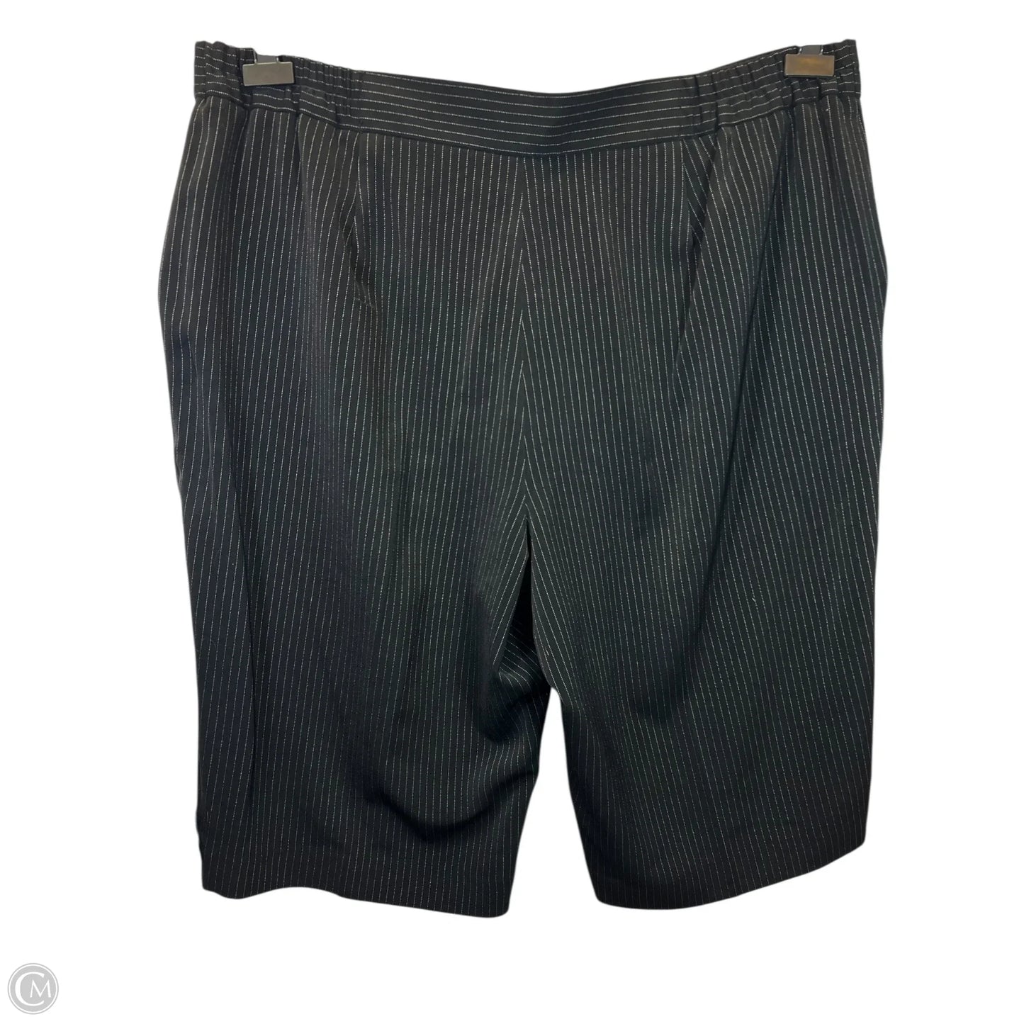 Capris By Dressbarn In Black & Silver, Size: 24