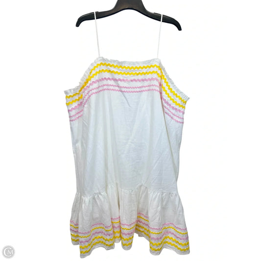 Dress Designer By Lisa Marie Fernandex In Pink & Yellow, Size: 3x