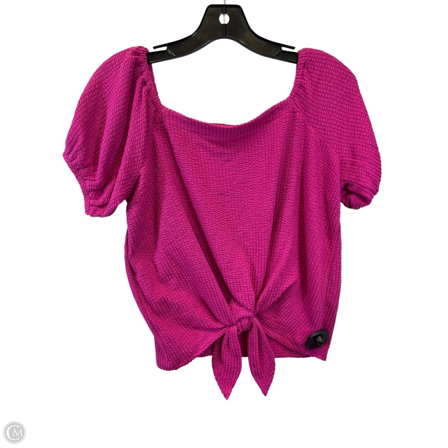 Top Short Sleeve By Loft In Pink, Size: S