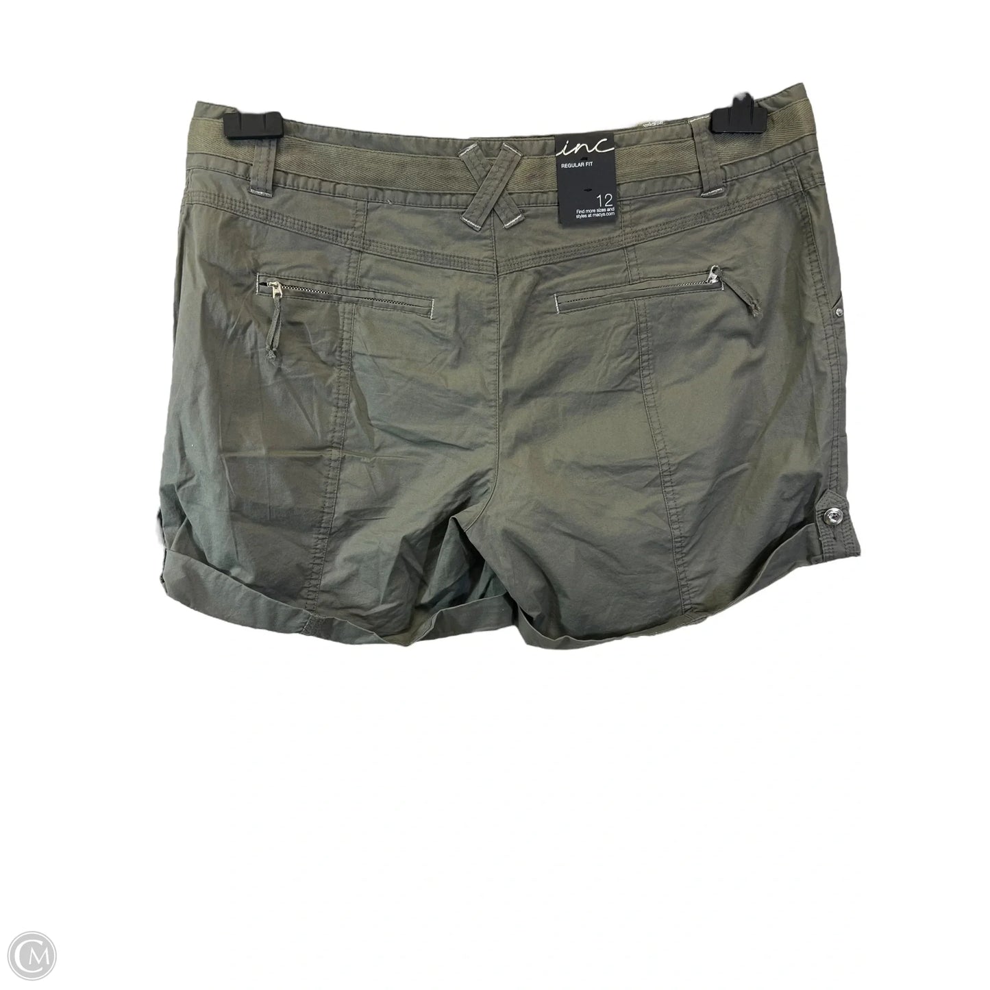 Shorts By Inc In Green, Size: 12
