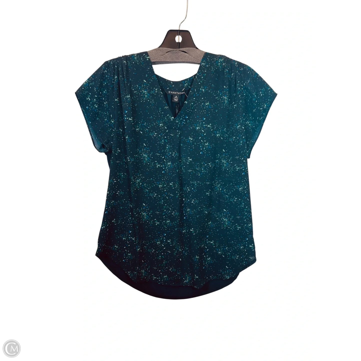 Top Short Sleeve By 41 Hawthorn In Blue & Green, Size: Xsp