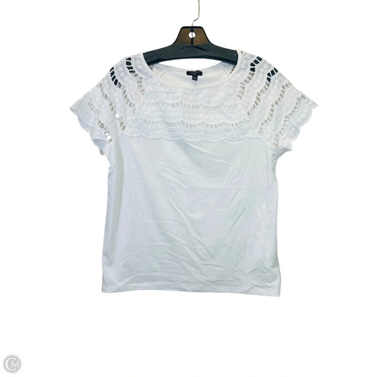 Top Short Sleeve By Talbots In White, Size: Sp