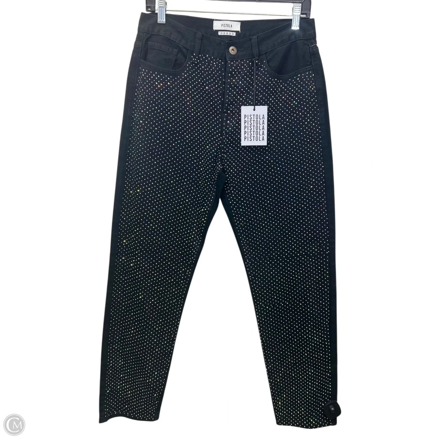 Jeans Designer By Pistola In Black & Purple, Size: 6