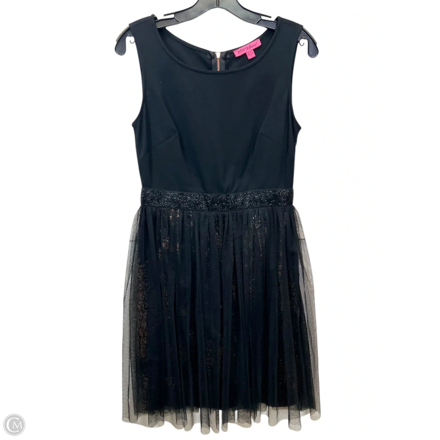 Dress Party Midi By Betsey Johnson In Black & Gold, Size: S