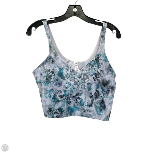 Athletic Tank Top By Lululemon In Blue & Grey, Size: 12