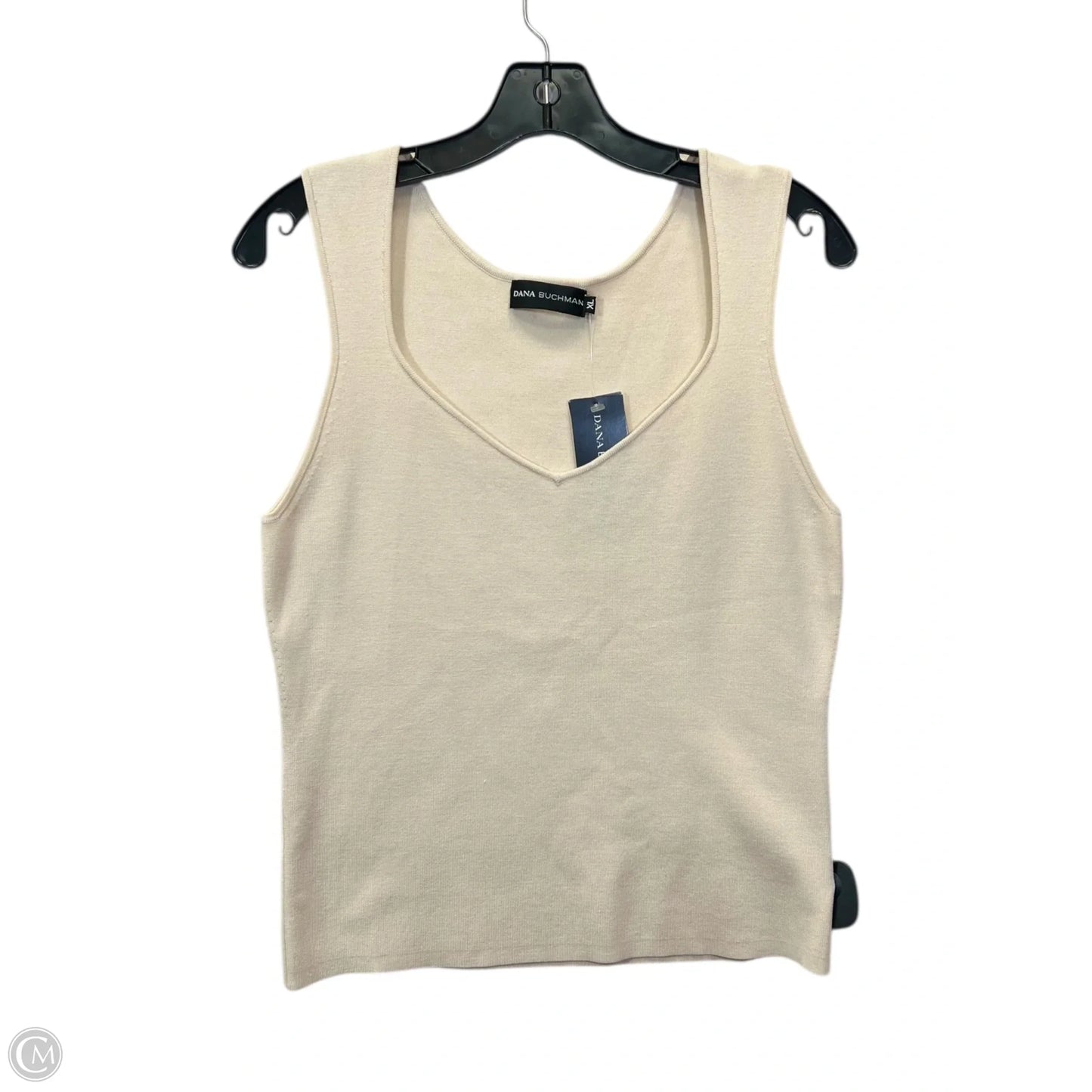 Top Sleeveless By Dana Buchman In Tan, Size: Xl