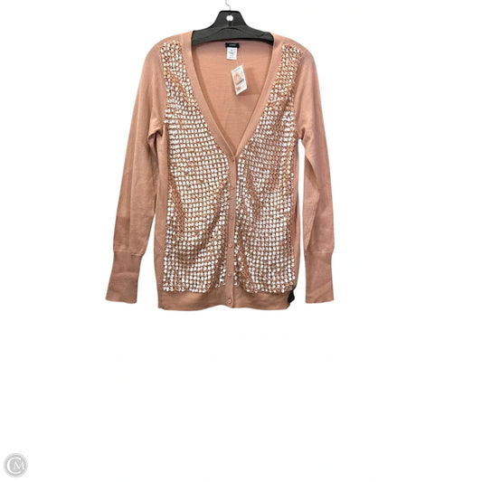 Sweater Cardigan By J. Crew In Peach, Size: M