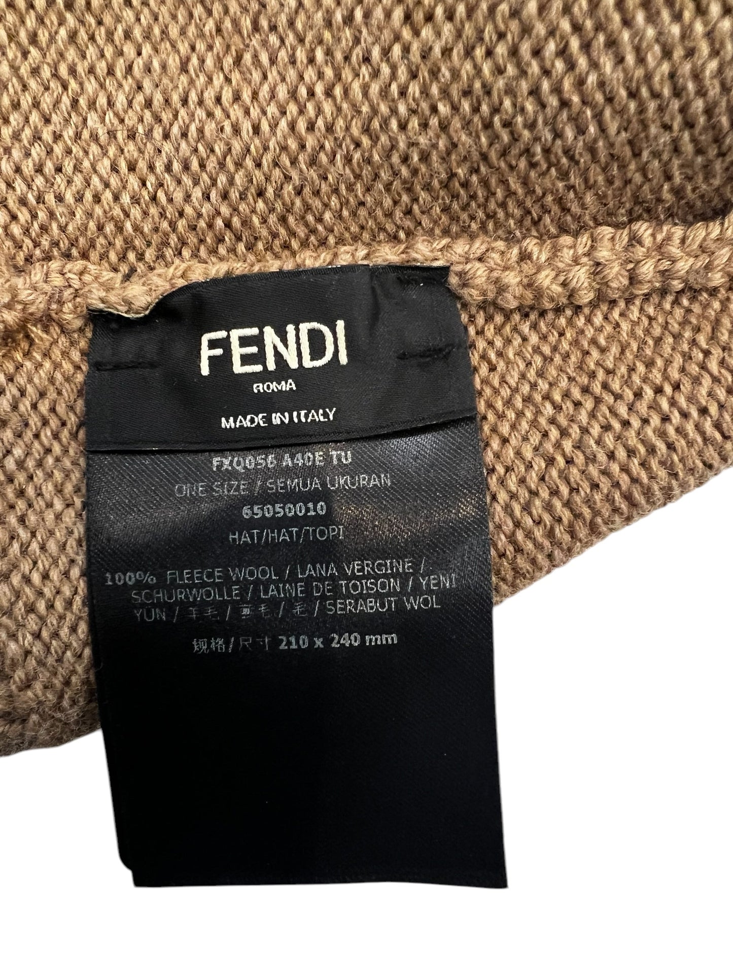 Hat Luxury Designer By Fendi