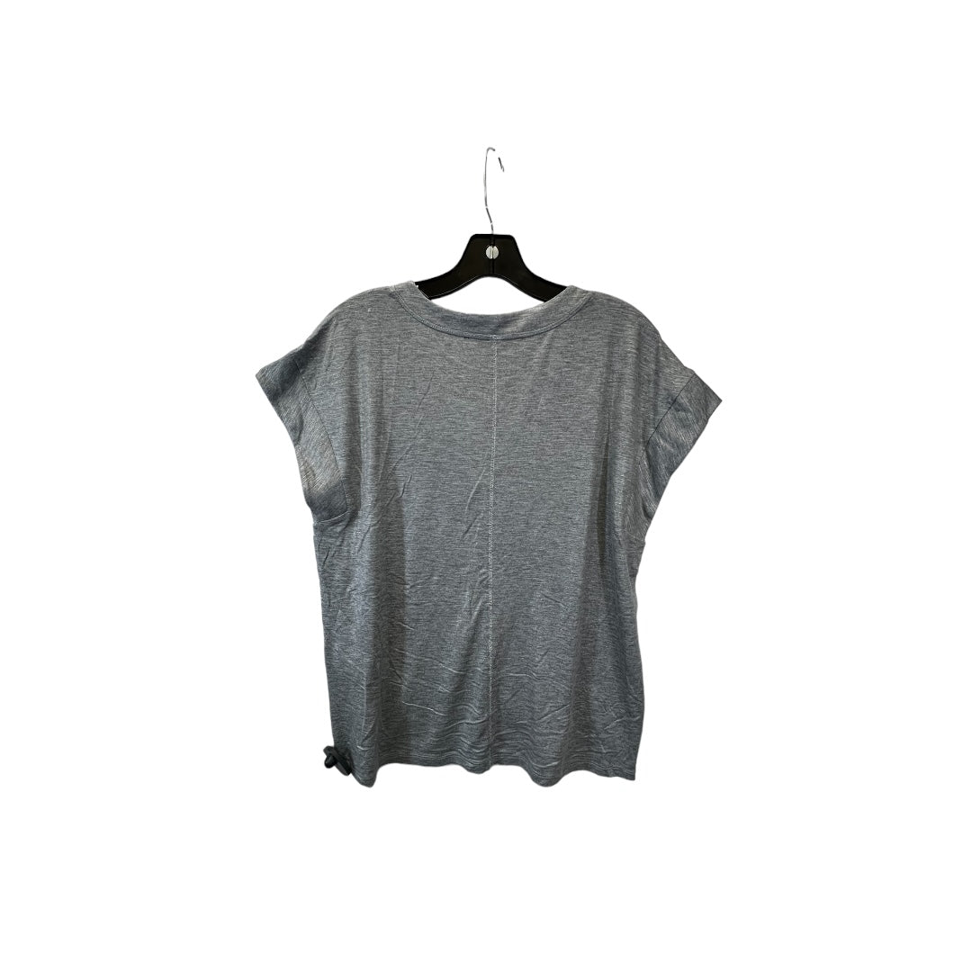 Grey Top Short Sleeve White House Black Market, Size M