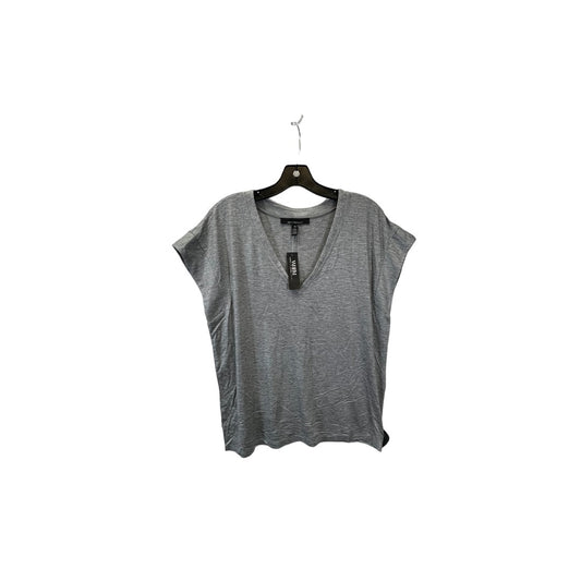 Grey Top Short Sleeve White House Black Market, Size M