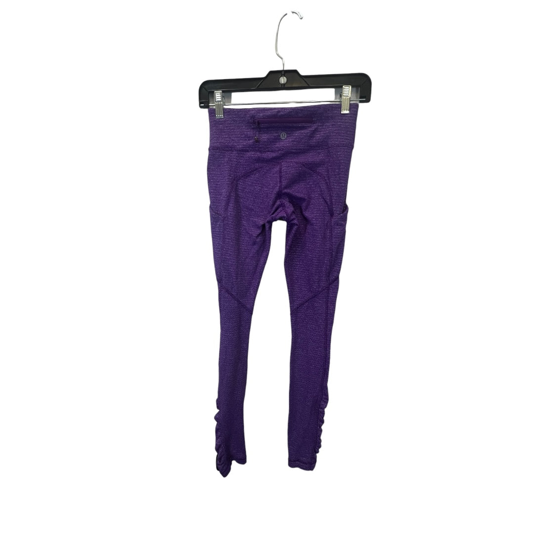 Purple Athletic Leggings Lululemon, Size 4