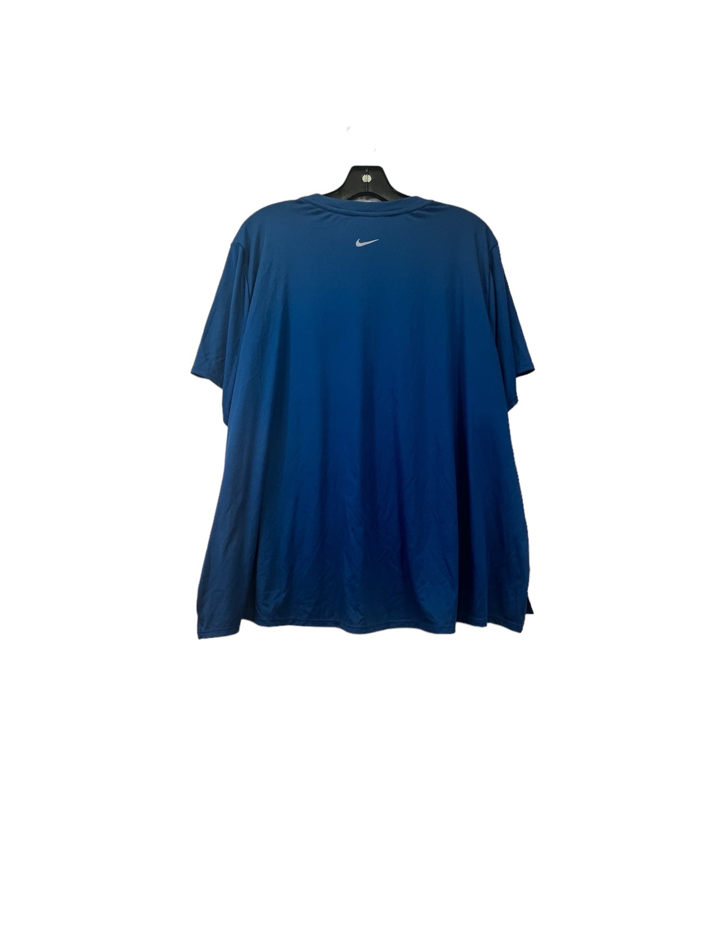 Black & Blue Athletic Top Short Sleeve Nike, Size 2x