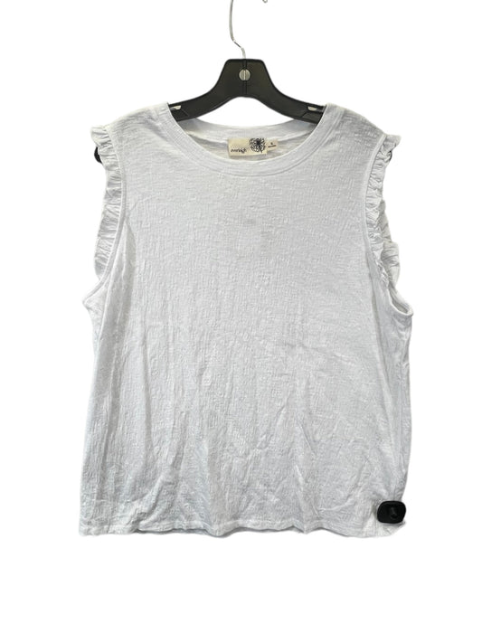 White Top Sleeveless Cmc, Size Xl