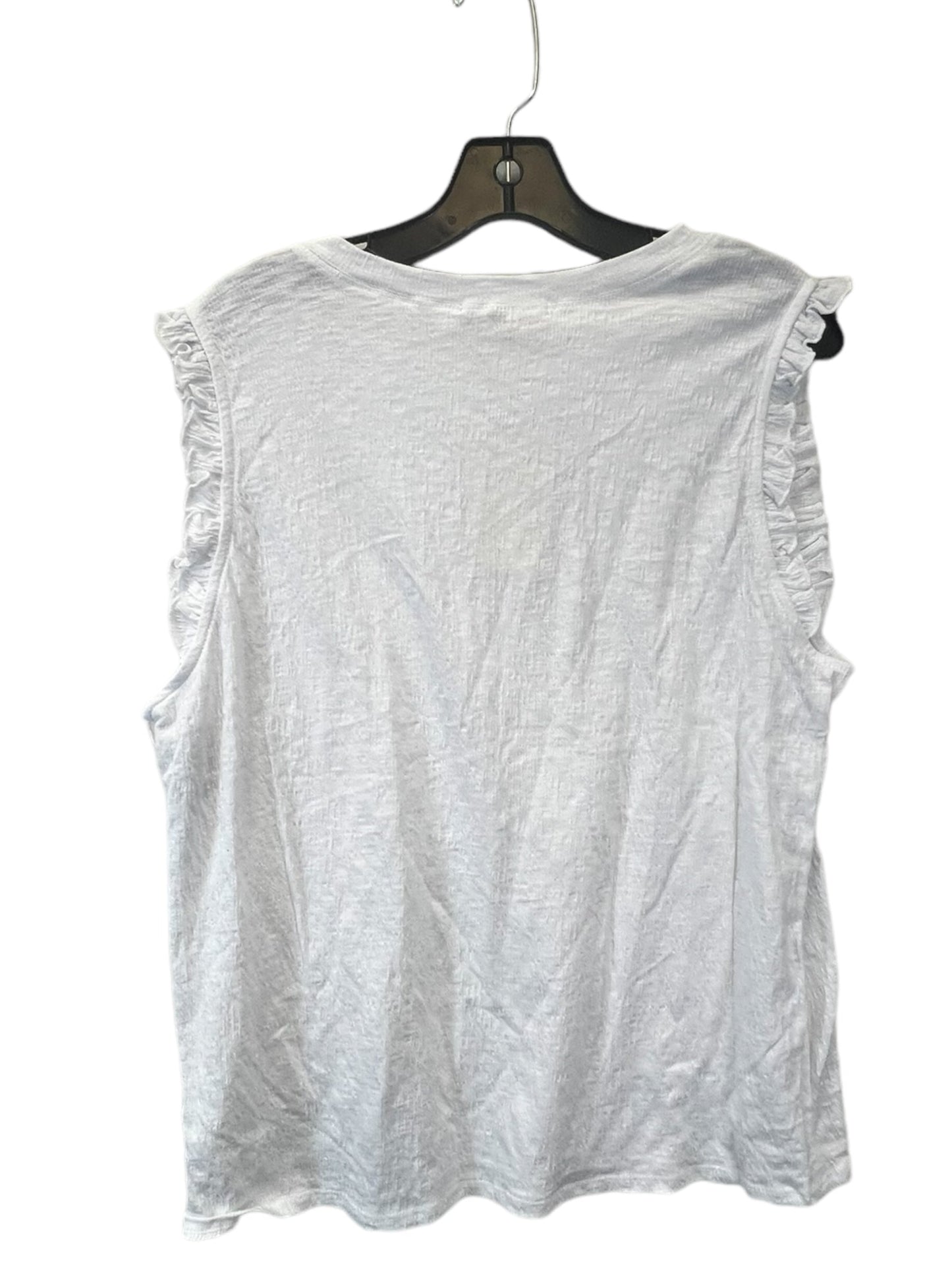 White Top Sleeveless Cmc, Size Xl