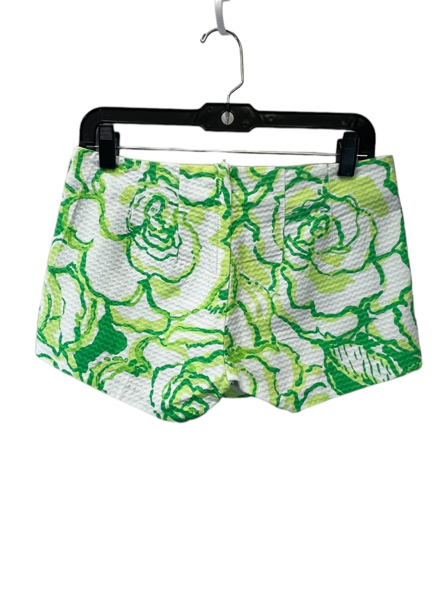 Green & White Shorts Lilly Pulitzer, Size 0