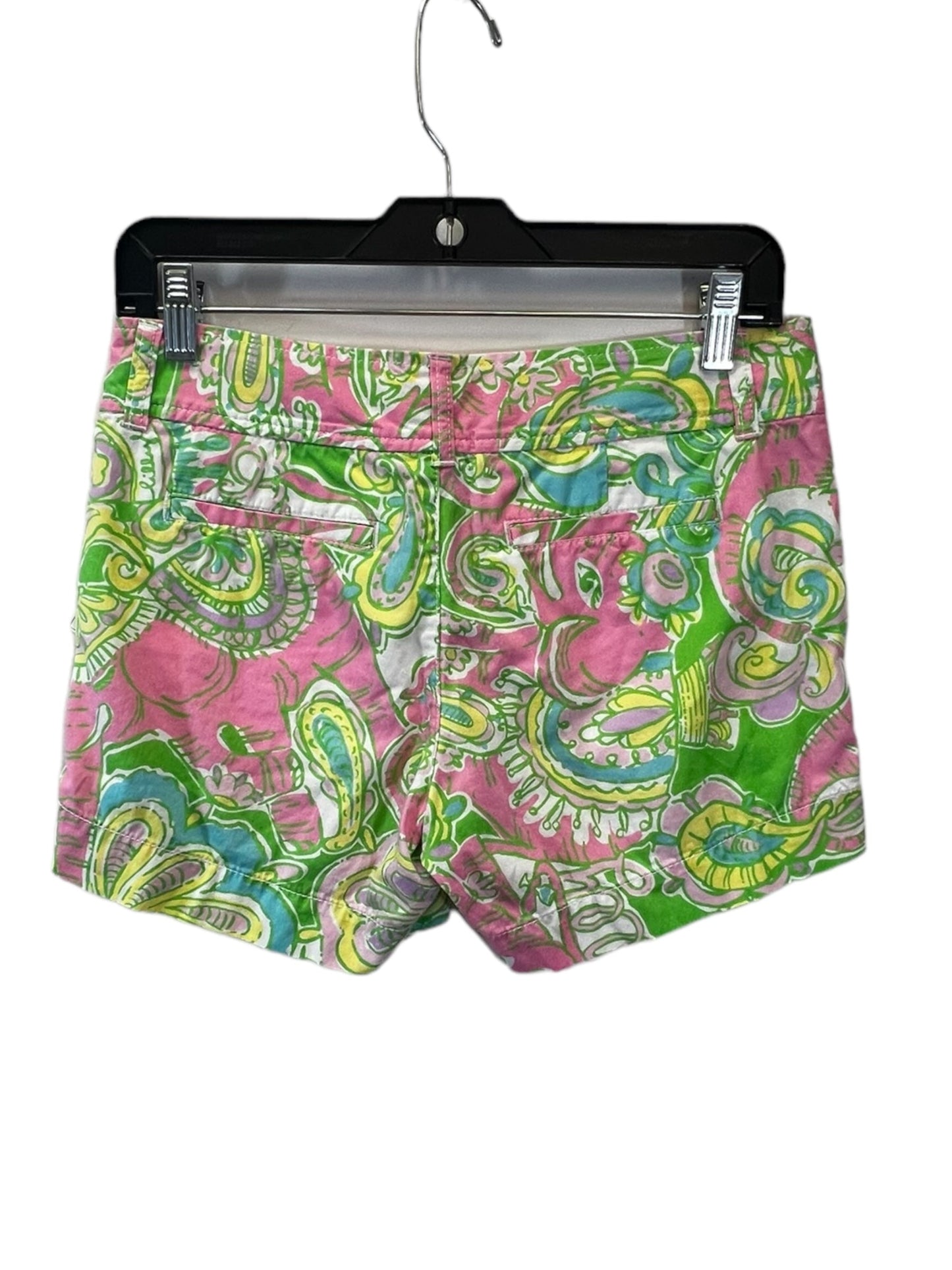 Green & Pink Shorts Lilly Pulitzer, Size 0