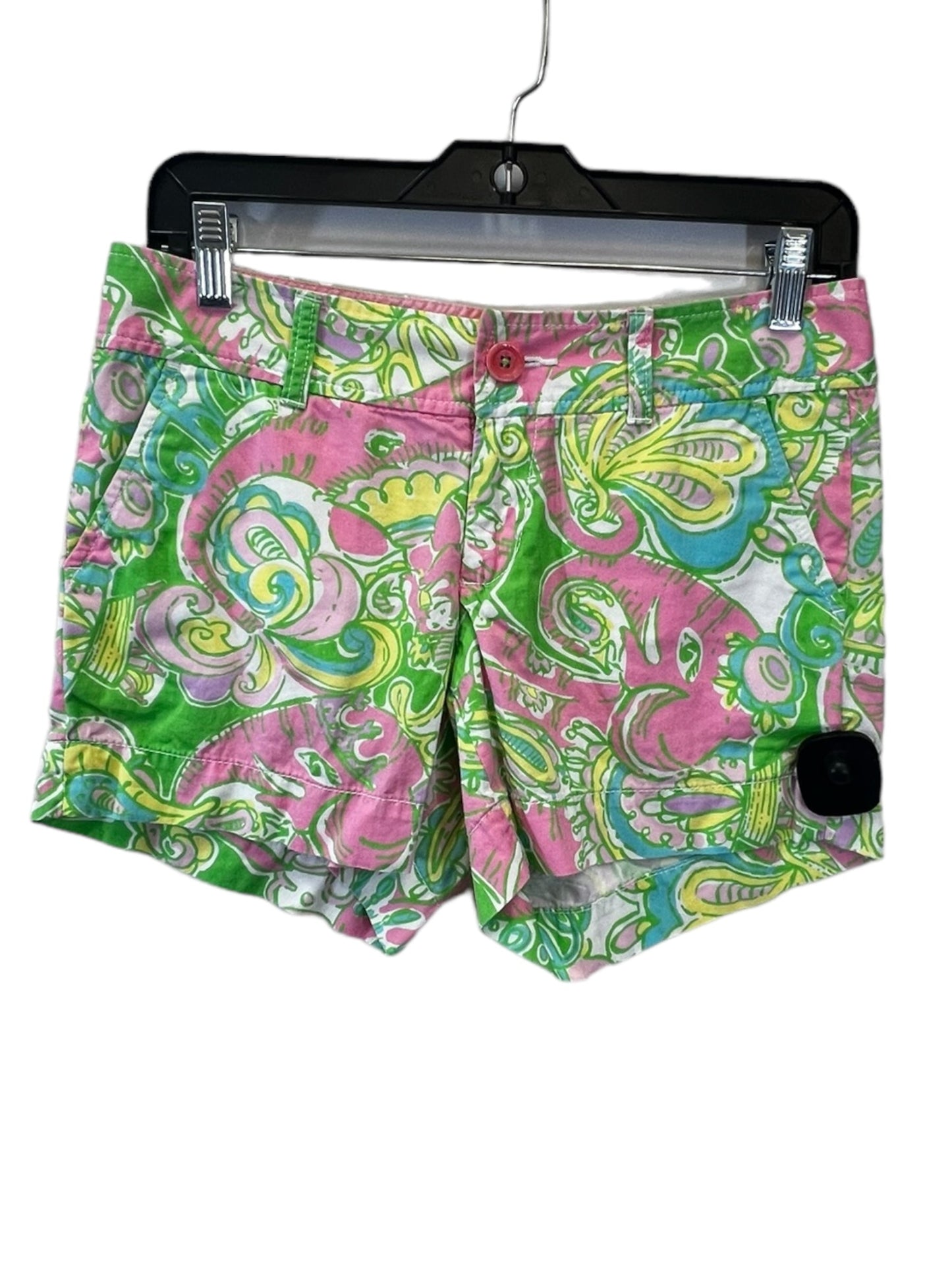 Green & Pink Shorts Lilly Pulitzer, Size 0