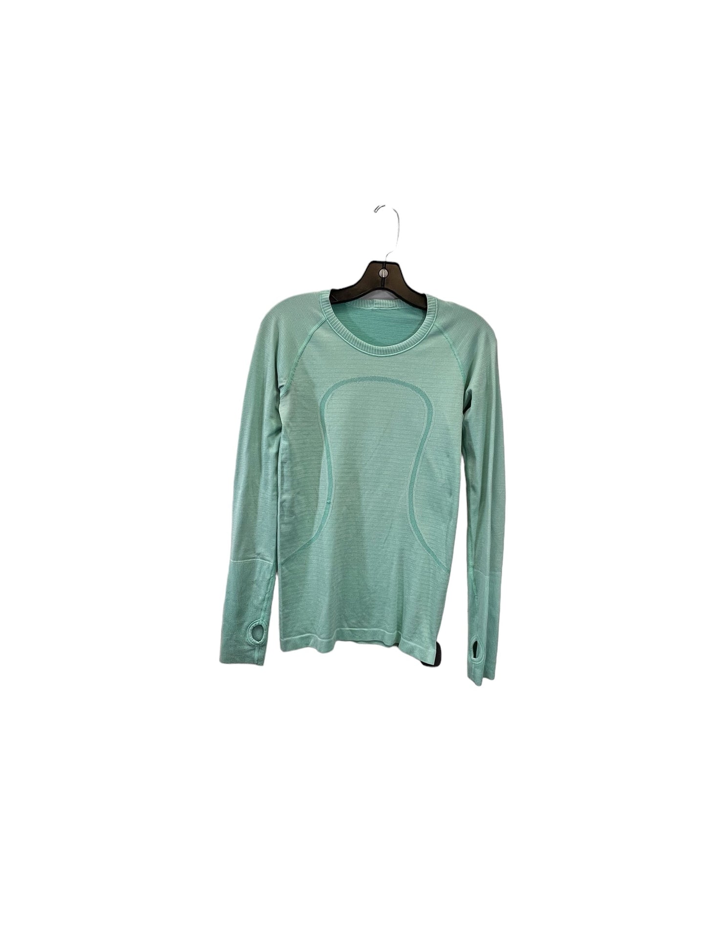 Green Athletic Top Long Sleeve Crewneck Lululemon, Size 6