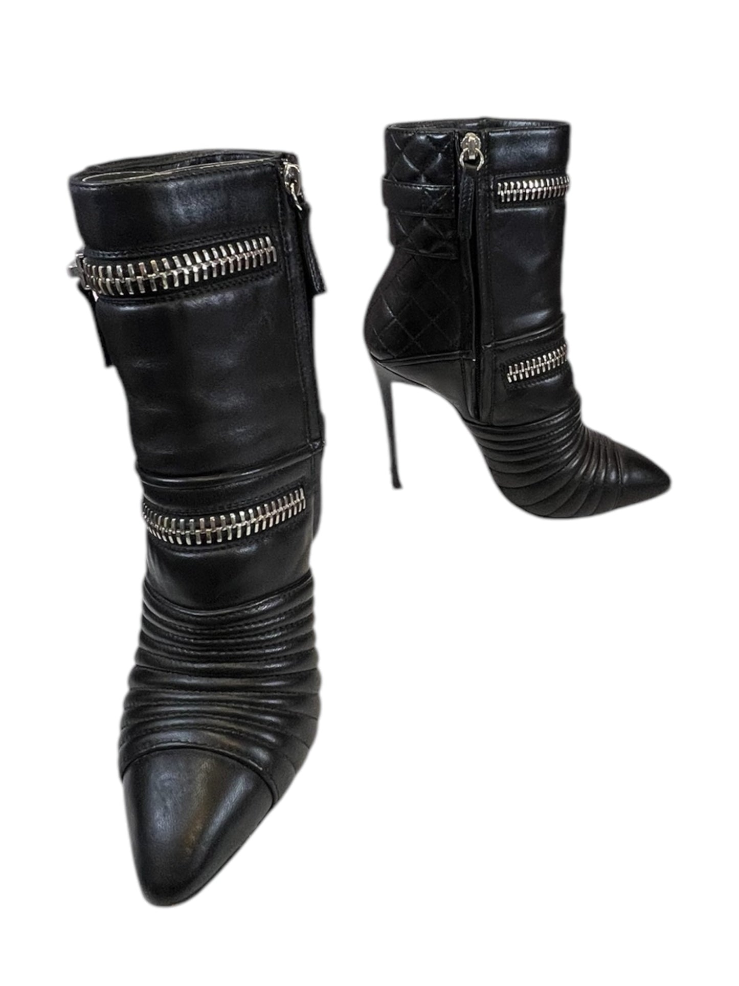 Boots Designer By Giuseppe Zanotti In Black, Size: 6.5