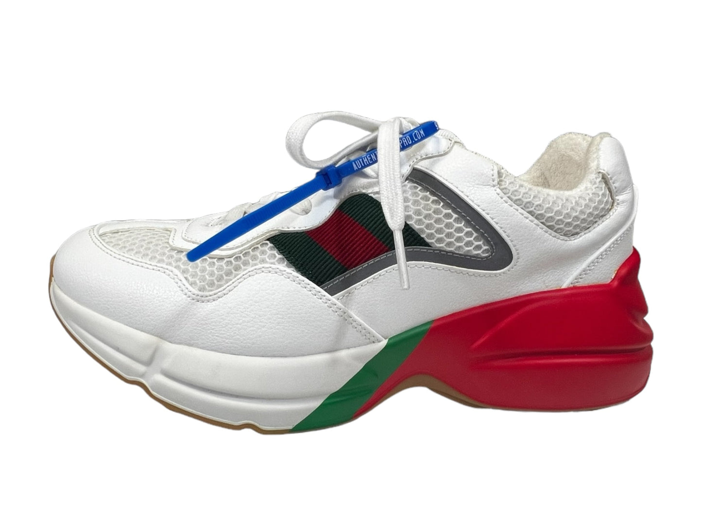 Green & Red Shoes Luxury Designer Gucci, Size 8.5