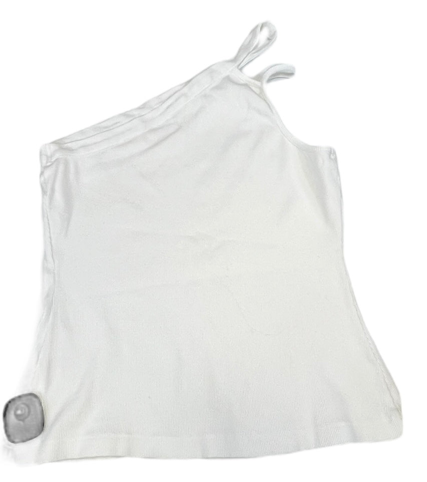 White Top Sleeveless Designer Maeve, Size L